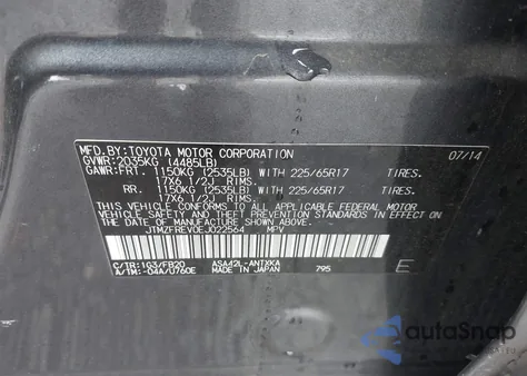 2014 Toyota Rav4 Le from USA, damaged, VIN JTMZFREV0EJ022564